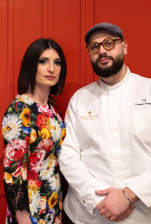 Chef Giuseppe Germanà e Alessandra Falsone